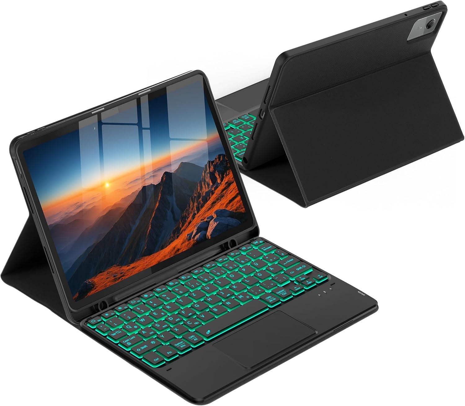 Étui Clavier détachable QWERTZ pour tablette 11", Rétroéclairé, jusqu'à -30% !