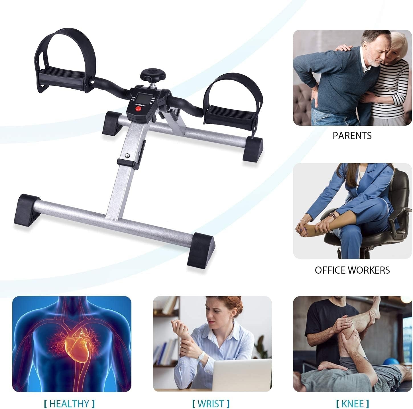 Mini Vélo d'Exercice Bras & Jambes LCD | Jusqu'à 30% de Réduction