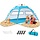 Tente de plage automatique portable, 2-4 personnes, protection UV50+, double porte, pour famille, camping, jardin, randonnée
