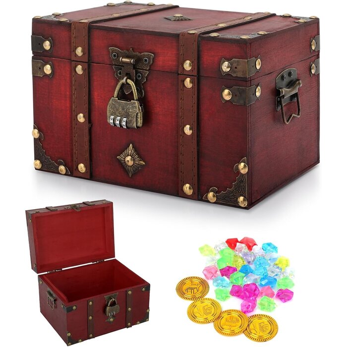 Coffre-fort livre avec serrure à combinaison, mini livre coffre, boîte de rangement décorative en similicuir (Grand)