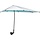 Parasol de Plage XL avec Pince Universelle - Protection UV 50+, Noir