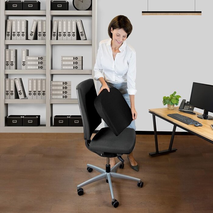 Coussin Ergonomique Mousse Visco-Gel Noir | Jusqu'à -30% Outlet !