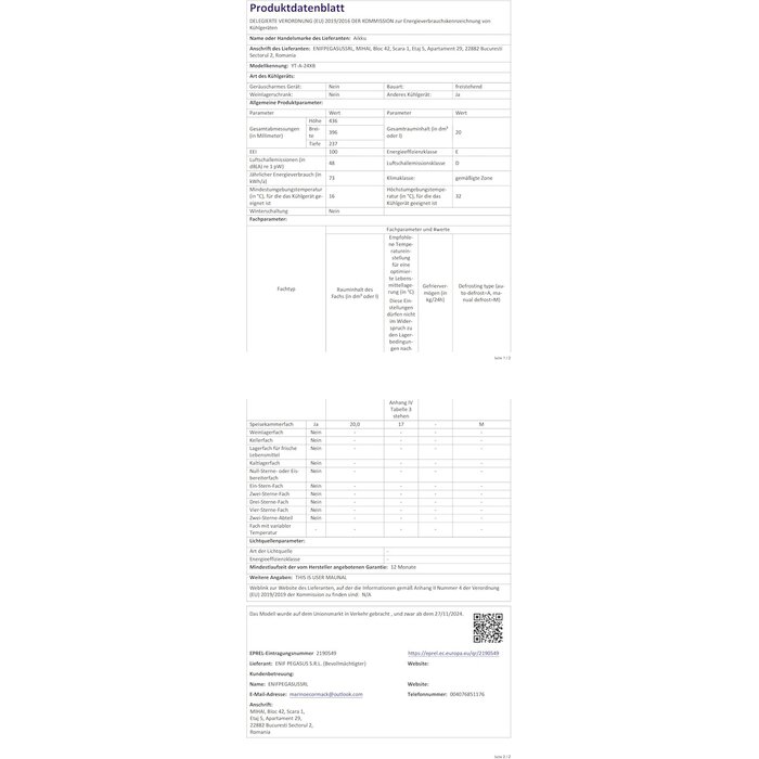 Glacière 24L, Auto, Portable