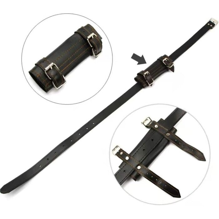 Porte-Katana Kiuiom pour Cosplay & Fans de Samouraïs, Robuste Ceinture pour Port Confortable, Accessoire de Reconstitution Parfait