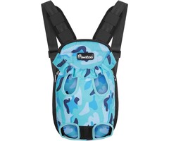 Sac de transport pour chien Pawaboo, camouflage bleu, grande taille, polyester