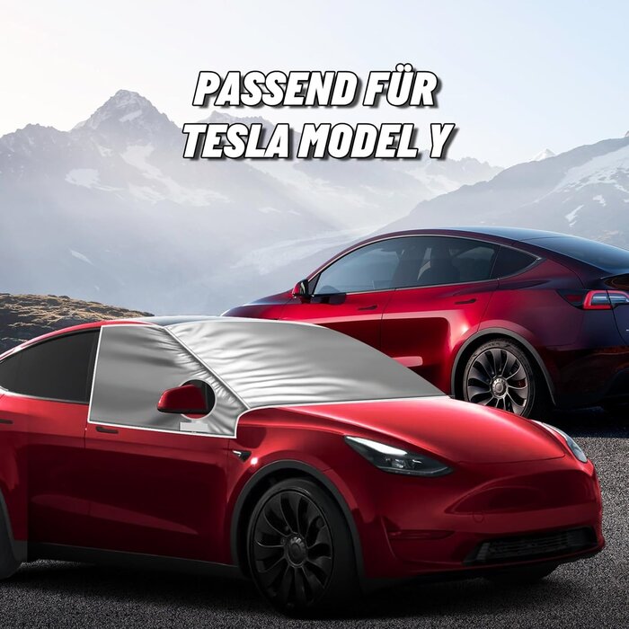 Pare-soleil pour pare-brise, protection UV, couverture épaisse avec sac de rangement, accessoires pour Tesla Model Y 2019-2025