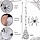 Lot de 3 Œufs d'Araignée Lumineux suspendus - Violet - Jusqu'à -30%