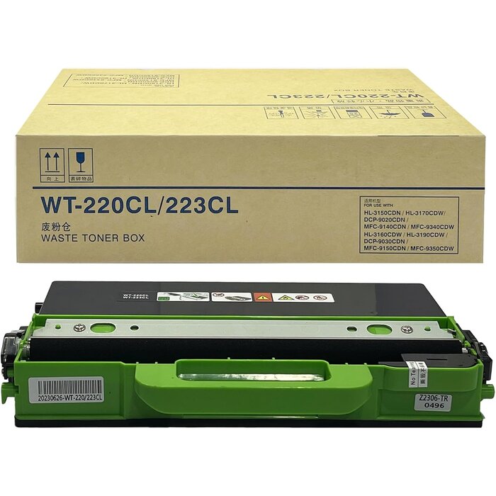 Boîte à déchets de toner WT220CL compatible pour Brother, 1 Pack