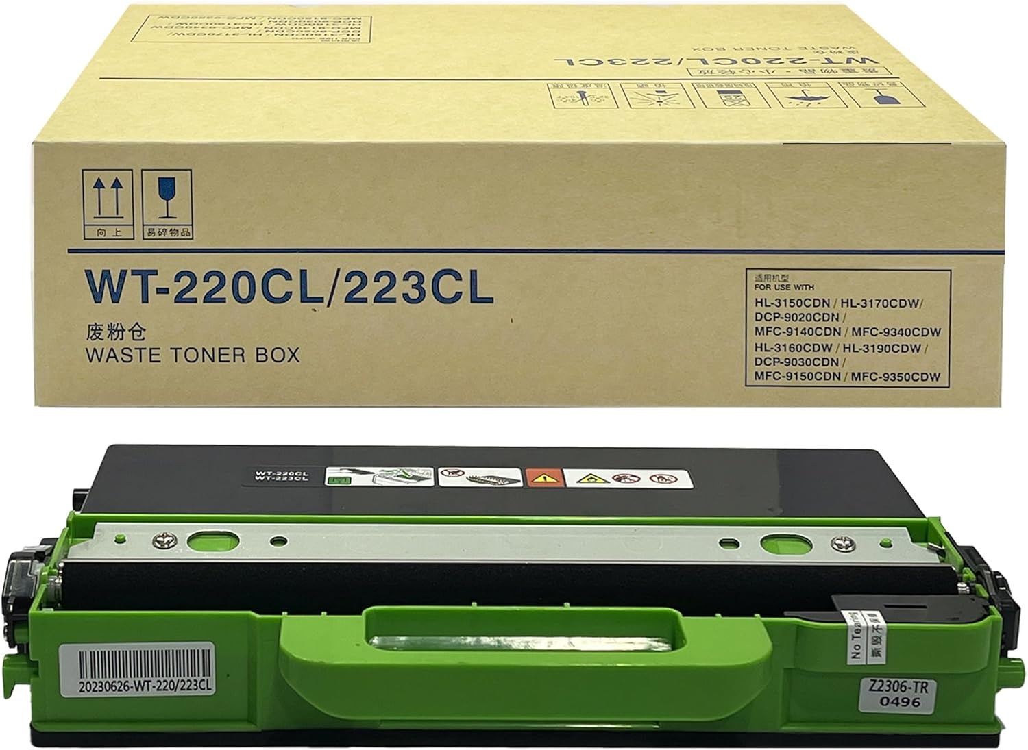 Boîte à déchets de toner WT220CL compatible - Jusqu'à 30% de réduction