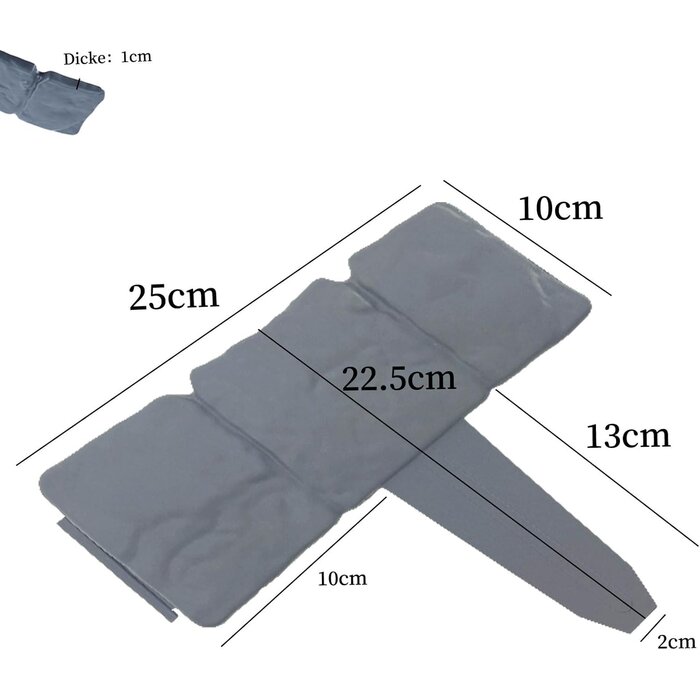 Bordure de Jardin Aspect Pierre Grise en Plastique (Lot de 20)