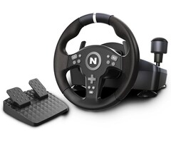 Volant de course avec pédales et levier de vitesses - Compatible PC, PS4, Xbox Series X/S, Xbox One - Angle de 270° avec retour de force