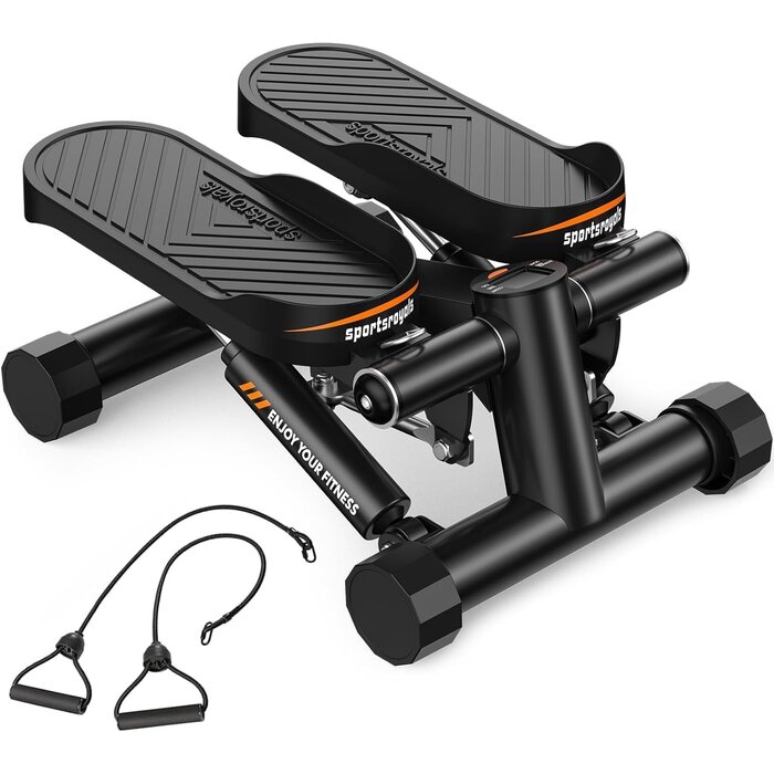 Mini Stepper Compact avec Bandes de Résistance, Capacité 158 kg