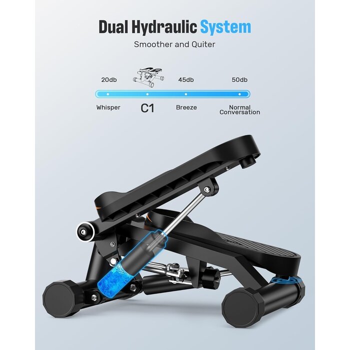 Mini Stepper Compact 158 kg avec Bandes - Jusqu'à 30% de Réduction !