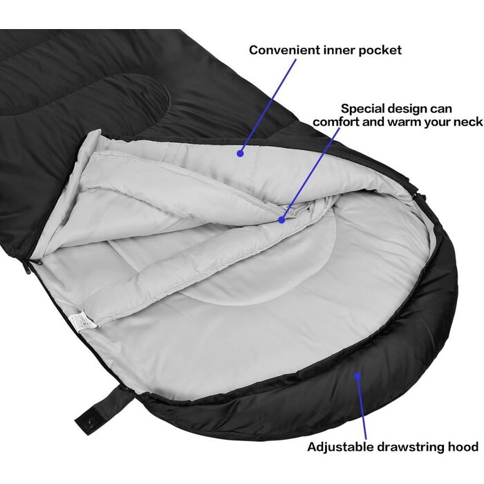 Sac de couchage 3-4 Saisons Imperméable & Léger - Jusqu'à -30%