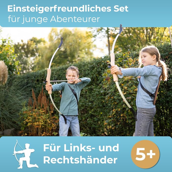 Kit Arc et Flèches en Bois Enfant (5+ ans) - Sûr & Complet | Jusqu'à -35%