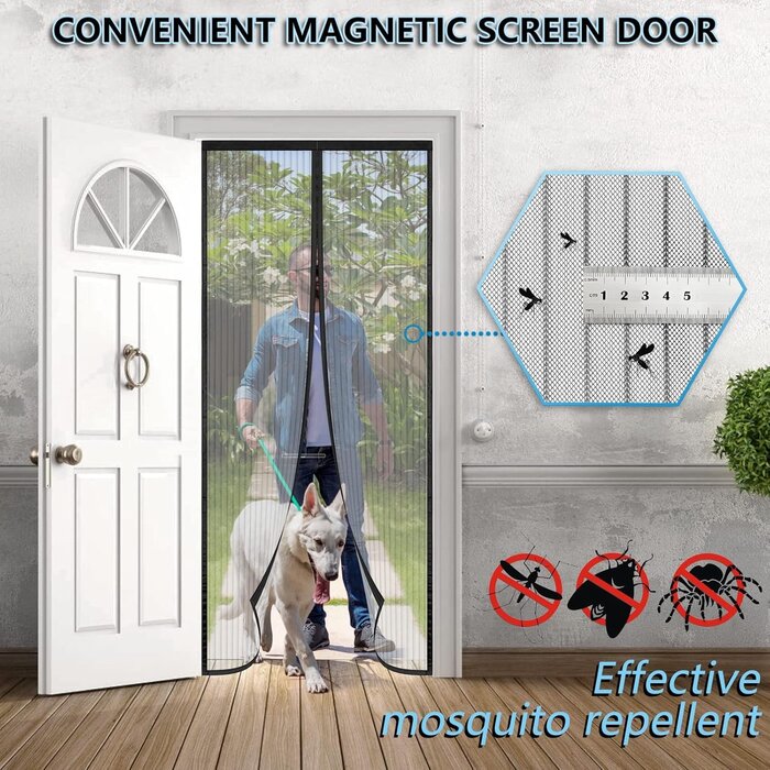 Économisez jusqu'à 30% sur Moustiquaire Magnétique Porte Balcon 95x215 Noir