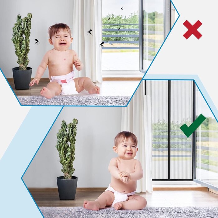 Économisez jusqu'à 30% sur Moustiquaire Magnétique Porte Balcon 95x215 Noir