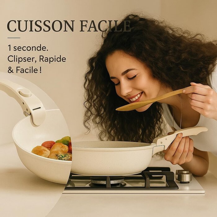 Ensemble de casseroles et faitouts - Pour toutes cuisinières, antiadhésif