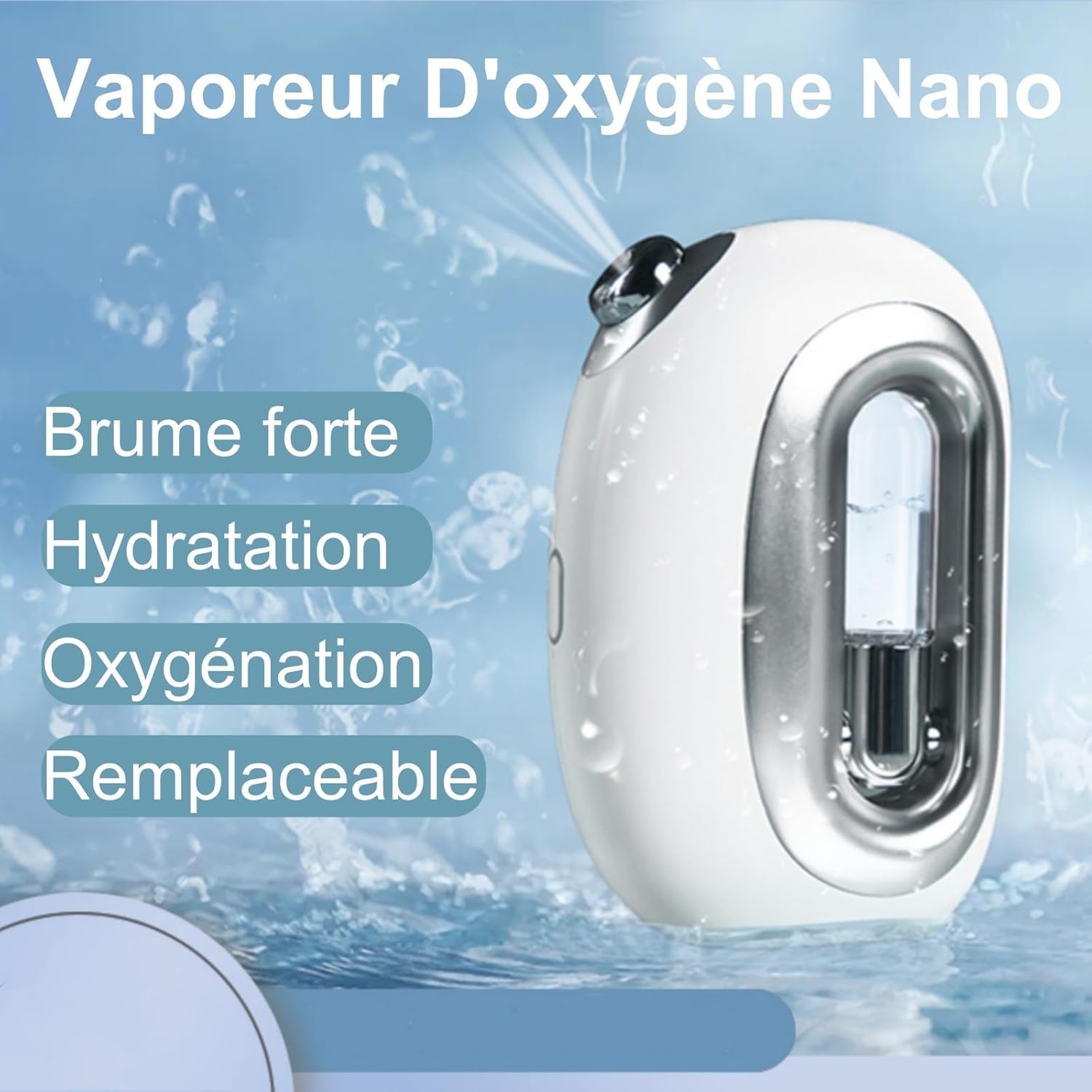 Vaporisateur Facial Nano Mist Portable | Hydratation - Jusqu'à -30%