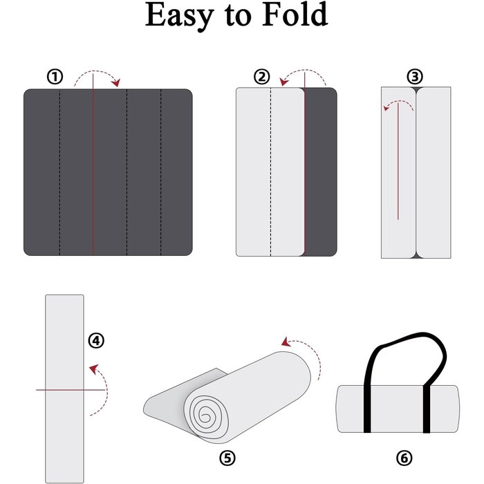 Couverture de pique-nique imperméable 200x200cm, tapis de plage/camping pliable et portable, noir et blanc