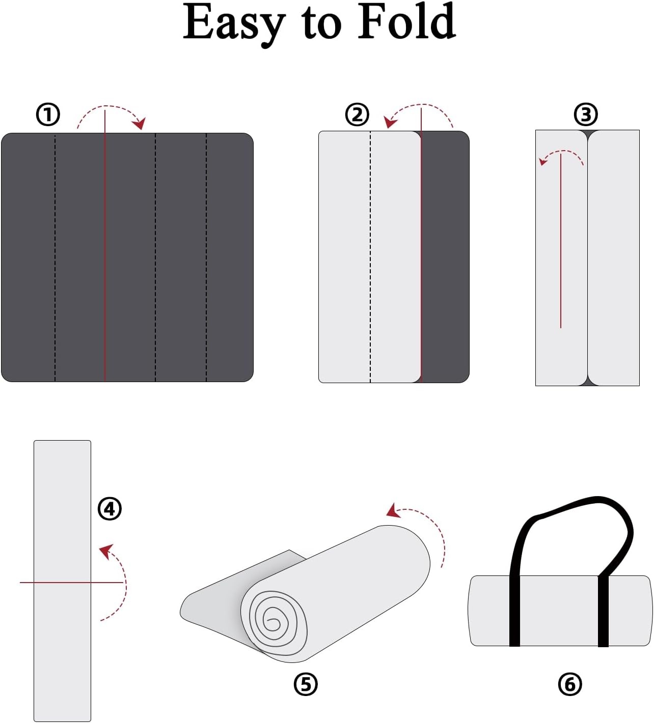 Couverture Pique-nique Imperméable 200x200cm Pliable Noir & Blanc, jusqu'à -30%