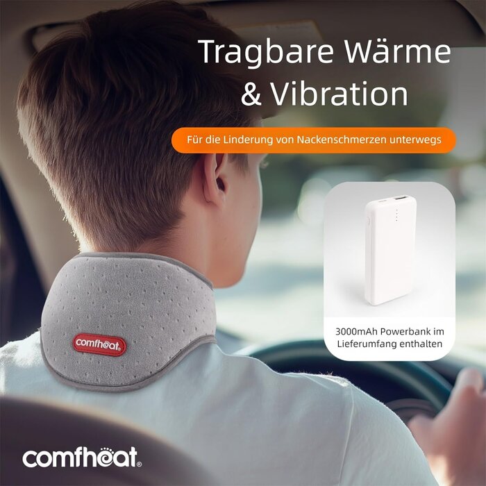 Coussin chauffant USB pour cou - Soulagement des douleurs cervicales, régulation de température, arrêt automatique