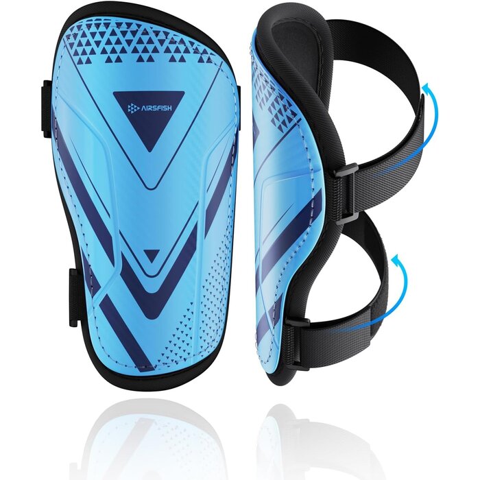 Protège-tibias de football pour enfants avec protection de cheville - Certifié CE