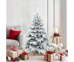 Sapin de Noël Artificiel Blanc 150 cm PE/PVC | Outlet jusqu'à -35%