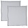 Coussins de siège de jardin carrés 45x45x2 cm gris clair (lot de 2)