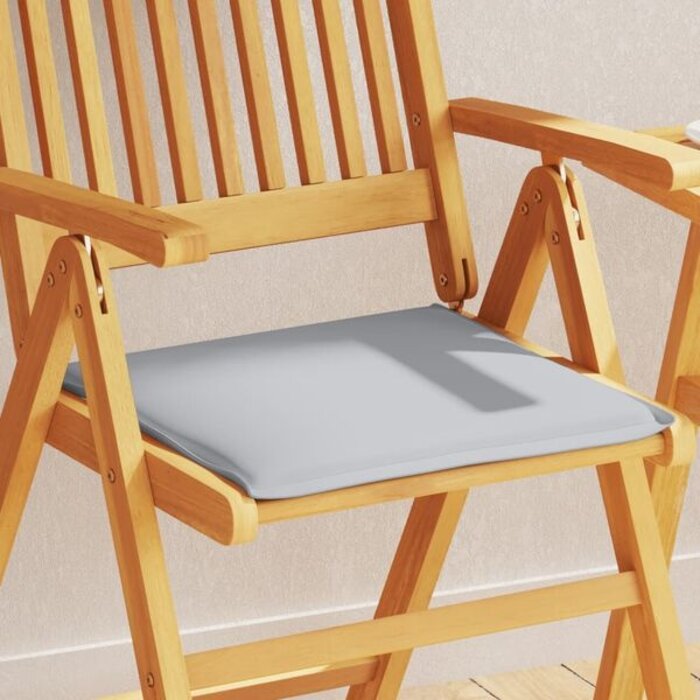 Coussins de siège de jardin carrés gris clair (lot de 2) - Jusqu'à 35% de réduction