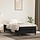 Boxspring Velours Noir 100x200 cm avec matelas - Jusqu'à 30% de réduction !