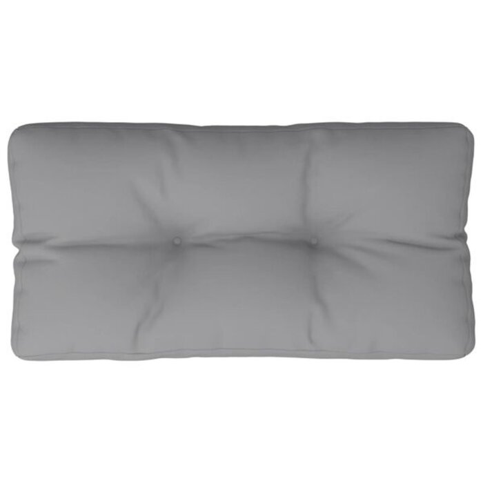 Coussin de Palette 70x40x12 cm Tissu Gris - Outlet jusqu'à 35% de réduction