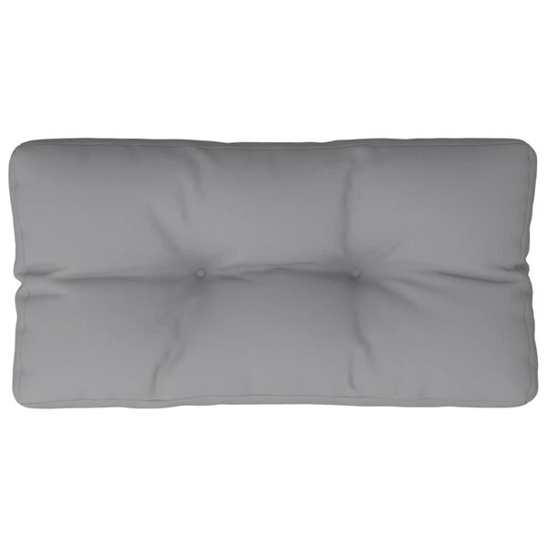 Coussin de Palette 70x40x12 cm Tissu Gris - Outlet jusqu'à 35% de réduction