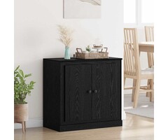 Bahut 3 Portes Chêne Noir 210x35.5x67.5 cm Bois Ingénierie - Article Outlet