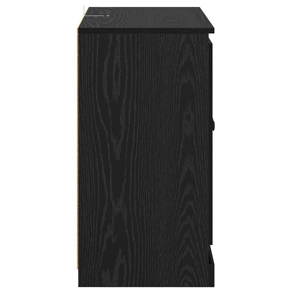 Bahut Chêne Noir 3 Portes - Rangement Élégant, jusqu'à 35% de réduction !