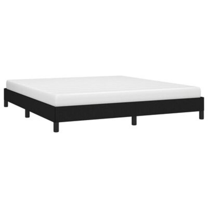 Cadre de lit en tissu noir 180x200 cm - Jusqu'à -35%