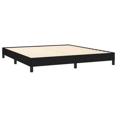 Cadre de lit en tissu noir 180x200 cm - Jusqu'à -35%