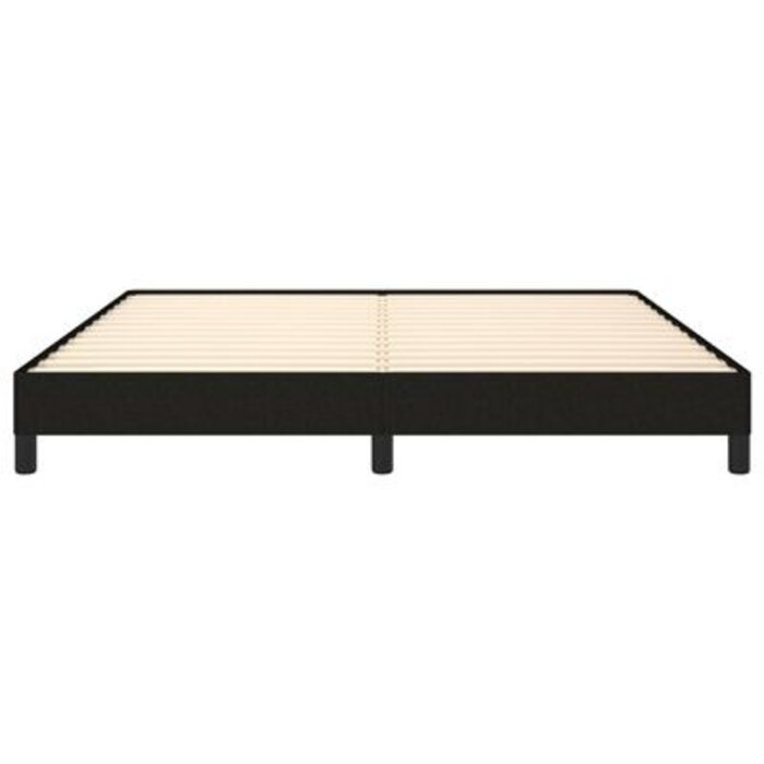 Cadre de lit en tissu noir 180x200 cm - Jusqu'à -35%