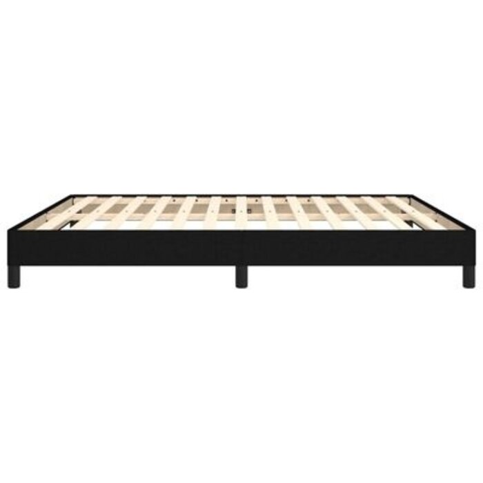 Cadre de lit en tissu noir 180x200 cm