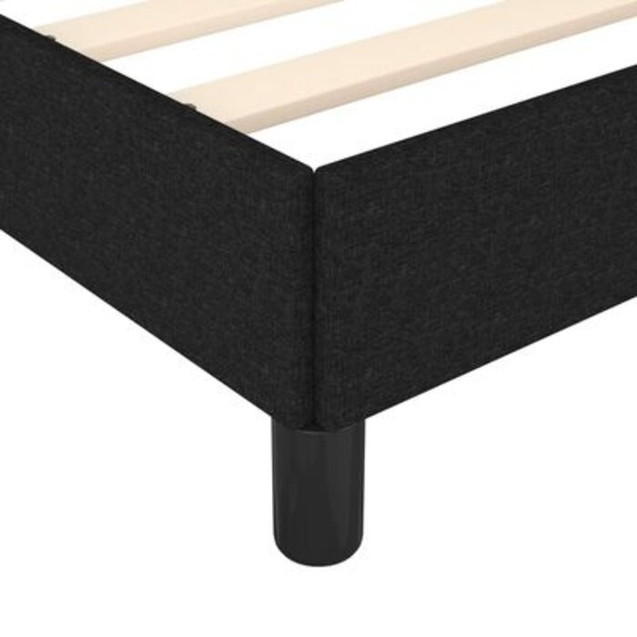 Cadre de lit en tissu noir 180x200 cm - Jusqu'à -35%