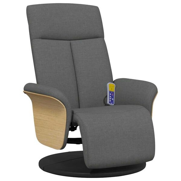 Fauteuil de massage inclinable & rotatif gris foncé - Jusqu'à 35% de réduction !