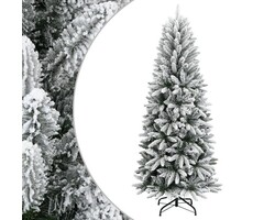 Sapin de Noël artificiel blanc et vert, 150 cm, PVC, PE, Acier - Article Outlet