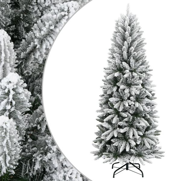 Sapin de Noël artificiel blanc et vert 150 cm - Jusqu'à 35% de réduction !