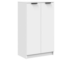 Meuble à chaussures, 59x35x100 cm, Bois aggloméré, Blanc