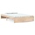 Cadre de lit en bois massif 120x200 cm (sans matelas) - Pin massif