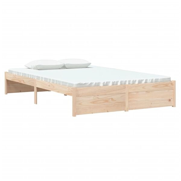 Cadre de lit en bois massif 120x200 cm (sans matelas) - Pin massif