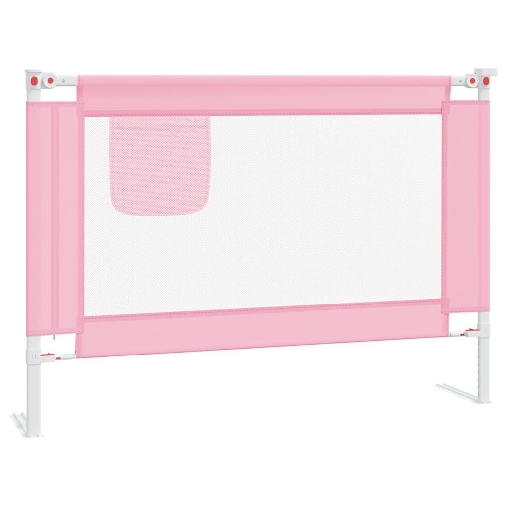 Barrière de lit enfant rose 90x25 cm | Sécurité & confort jusqu'à -35%