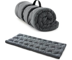 Matelas de couchage épais 190x75 cm - Gris, confort garanti jusqu'à -35% !