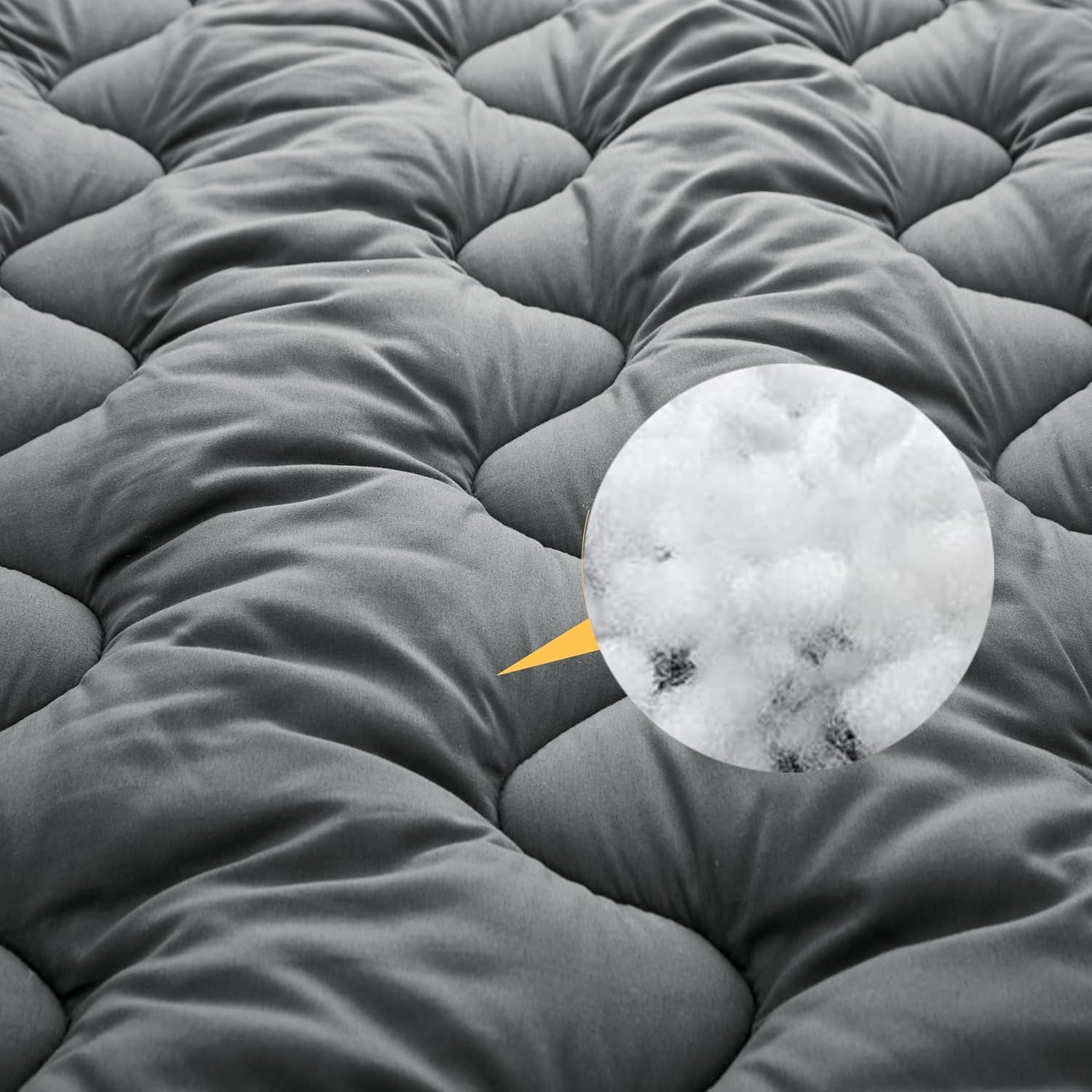 Matelas de couchage épais 190x75 cm - Gris, confort garanti jusqu'à -35% !