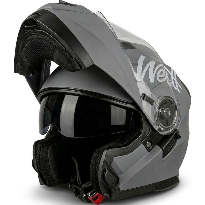 Casque Moto Modulable ABS Gris Mat Taille L - Jusqu'à 35% de Réduction !